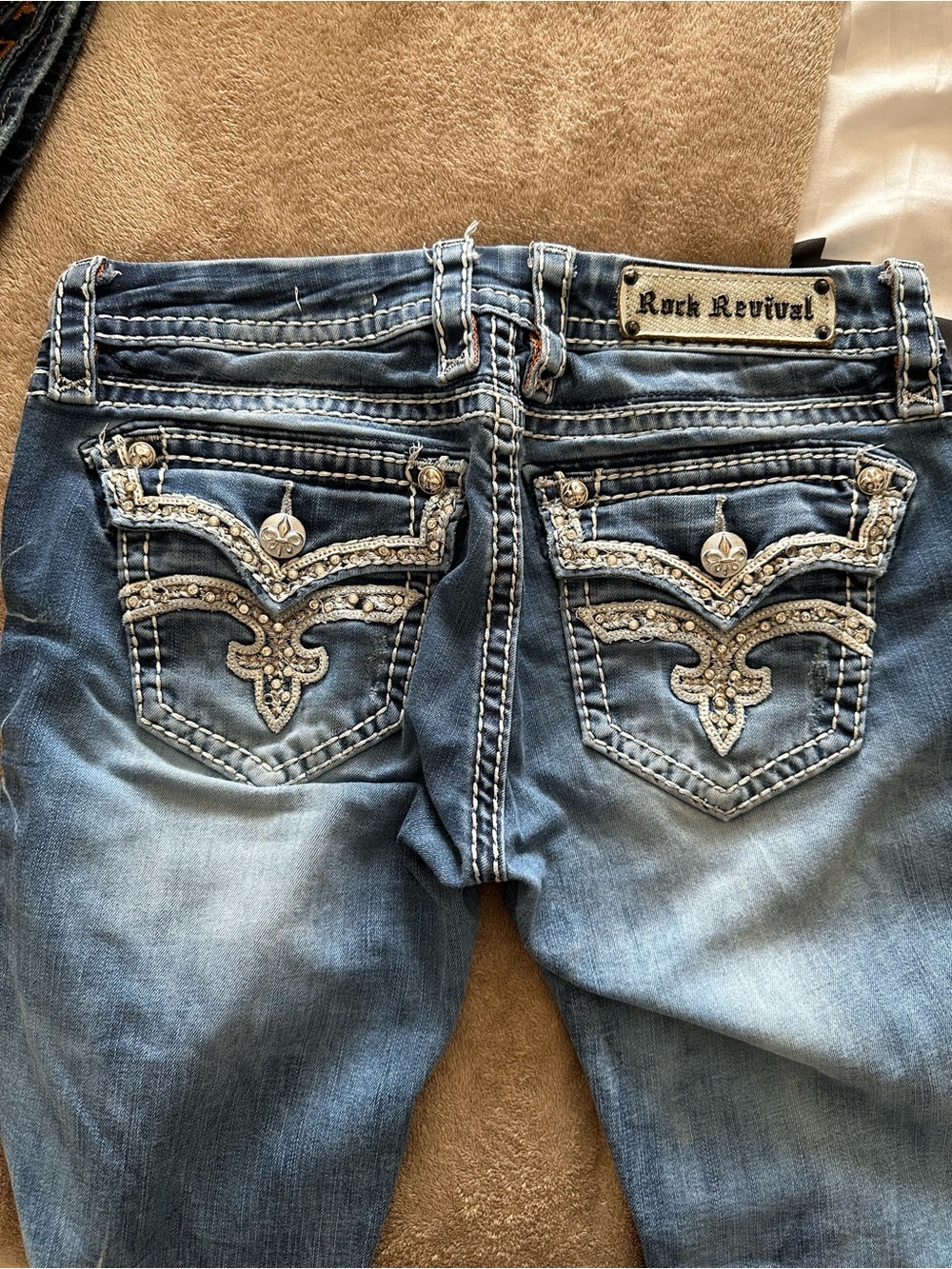 Rock Revival Etty Boot Cut Jeans with Embellished Back Pockets